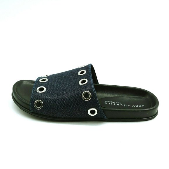 Very Volatile Womans Estaba Slide Sandal Black NEW